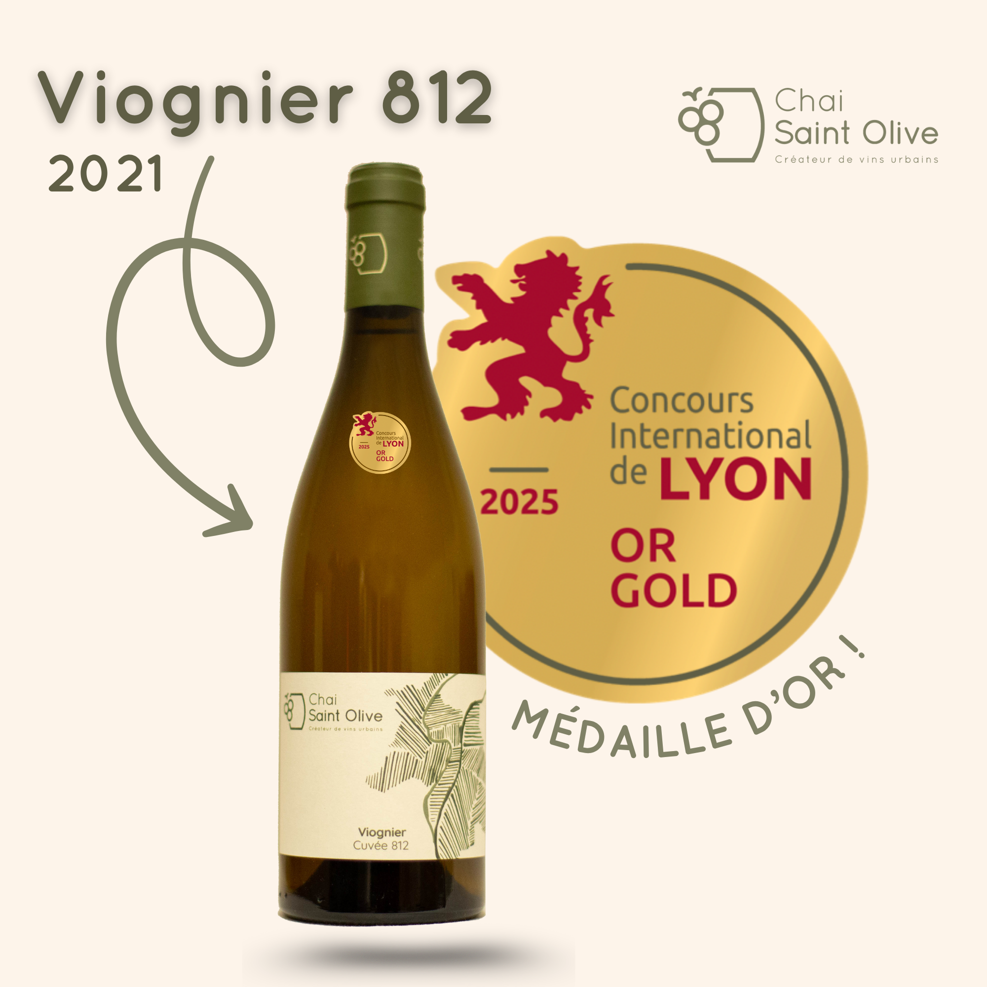 viognier 812 medaille or chai urbain