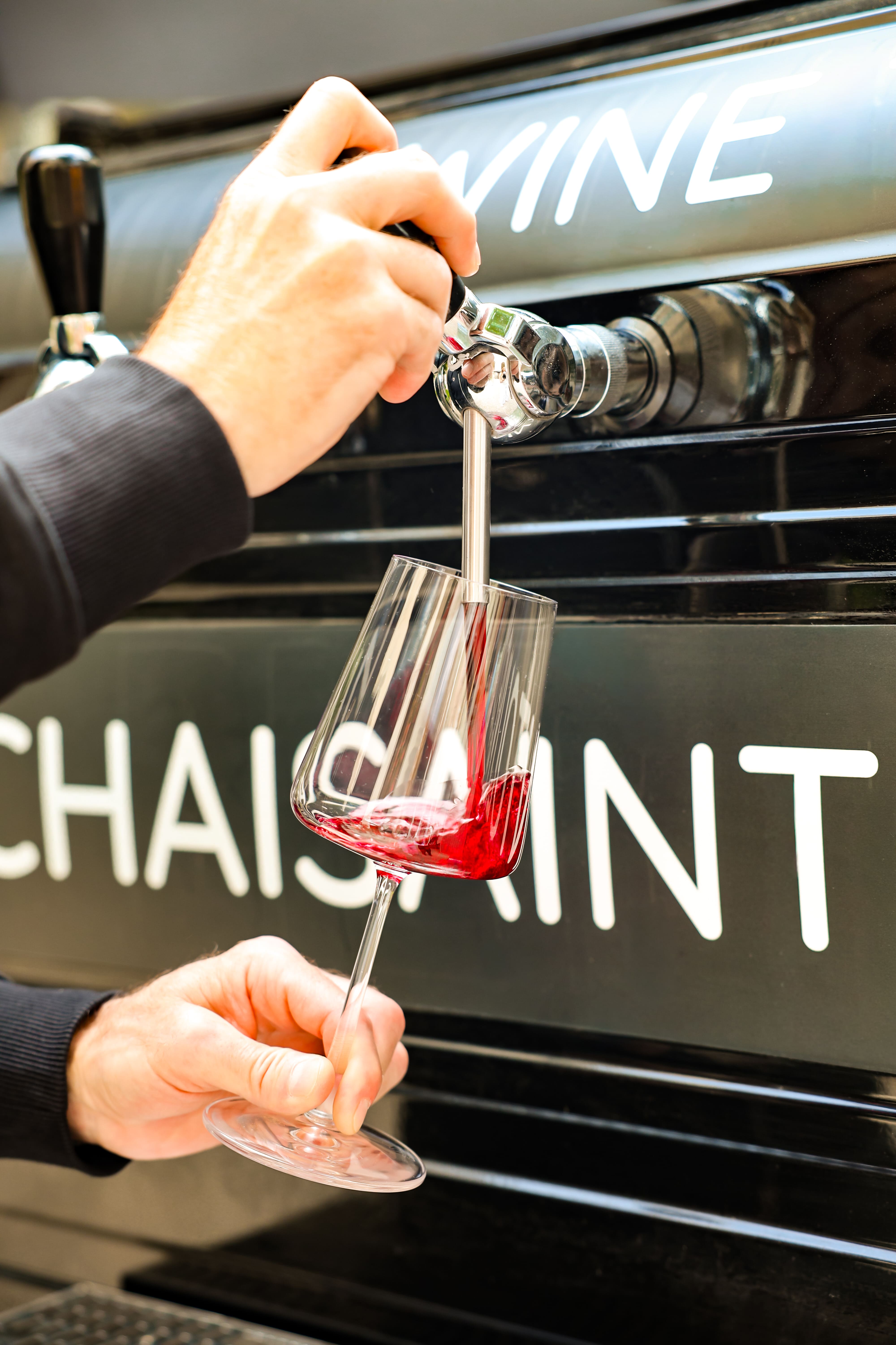 Verre servi au Wine Truck
