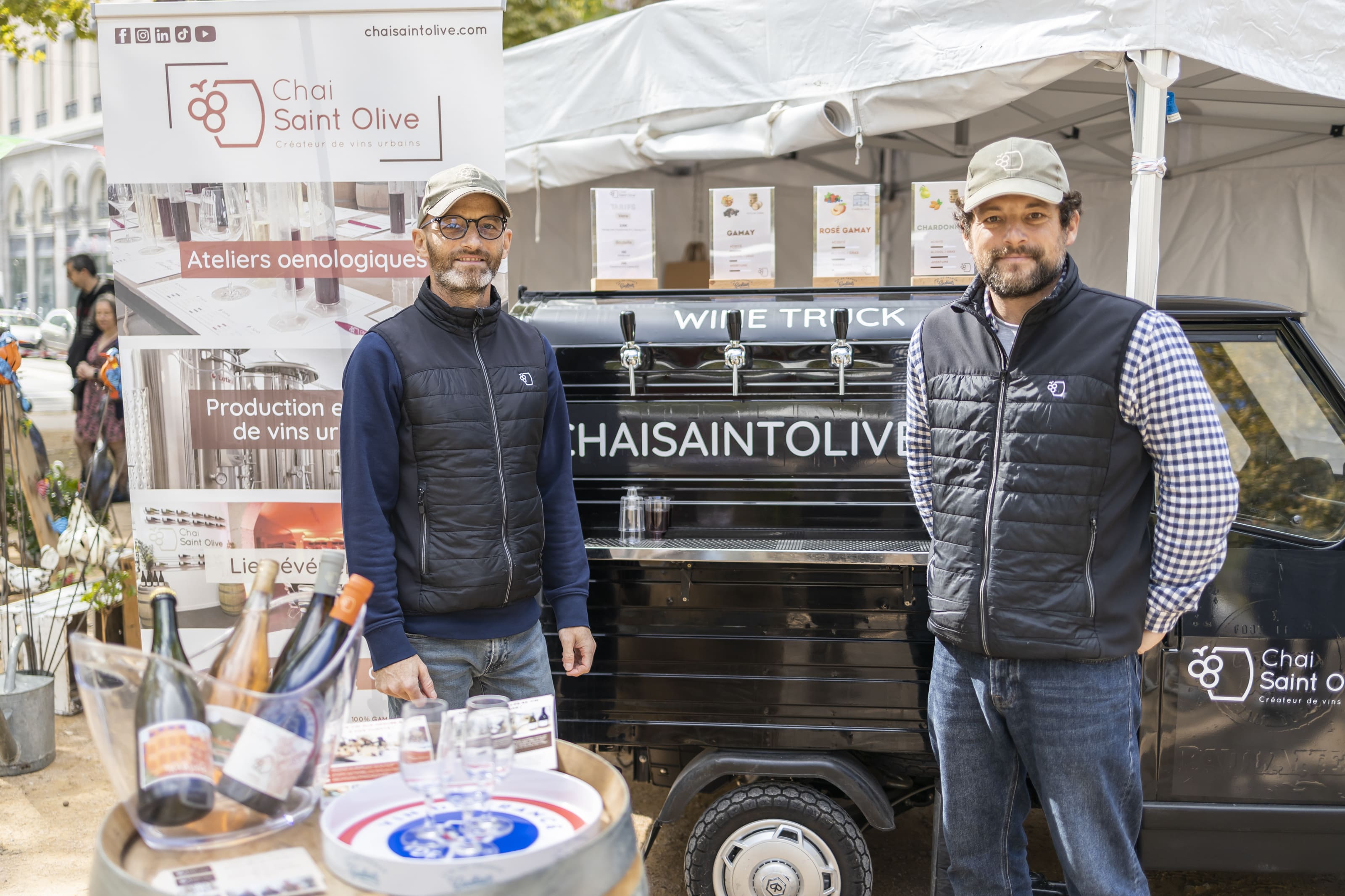 Winetruck avec Franck et Grégoire Saint Olive