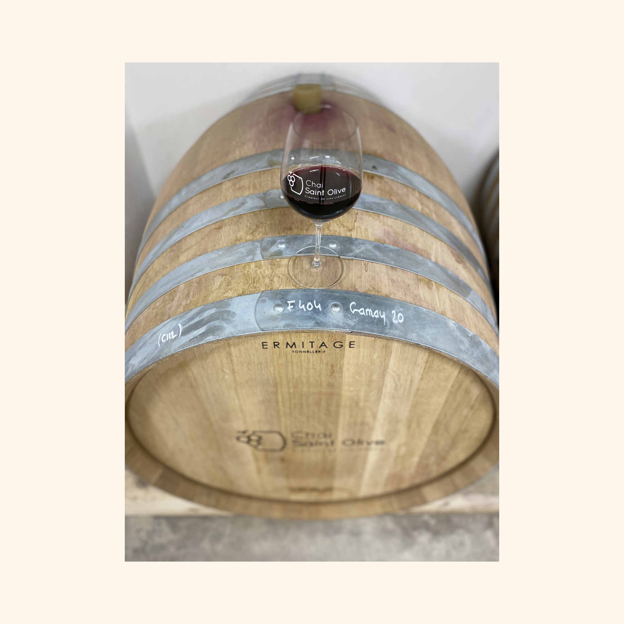 gamay cuvée 812 chai saint olive fût chêne