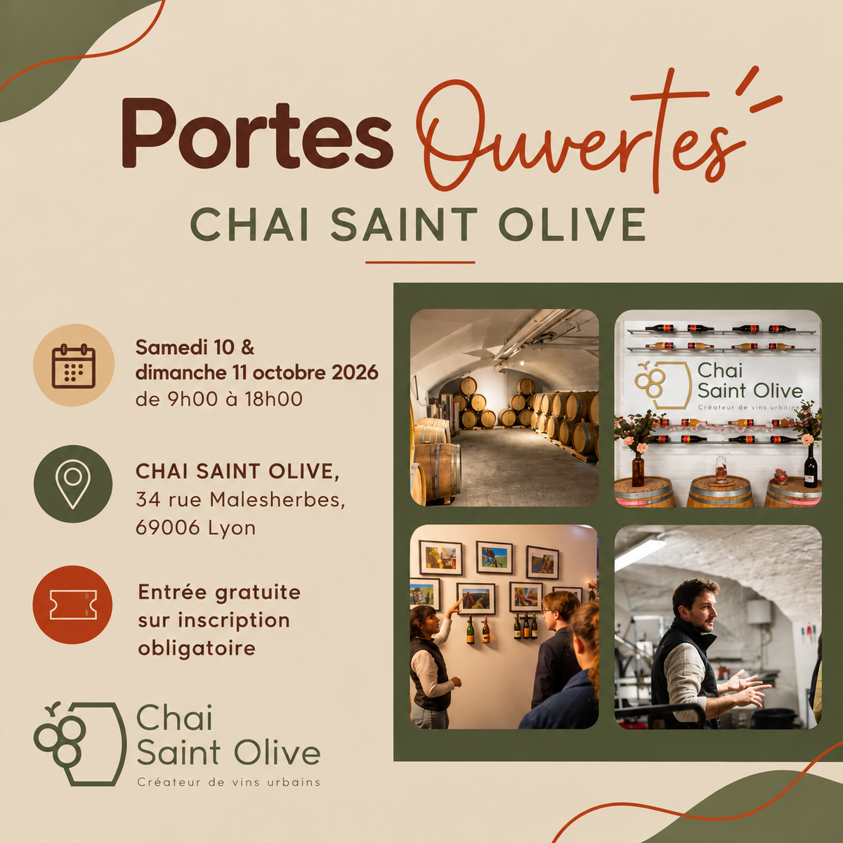 Portes Ouvertes Chai Saint Olive Lyon 6