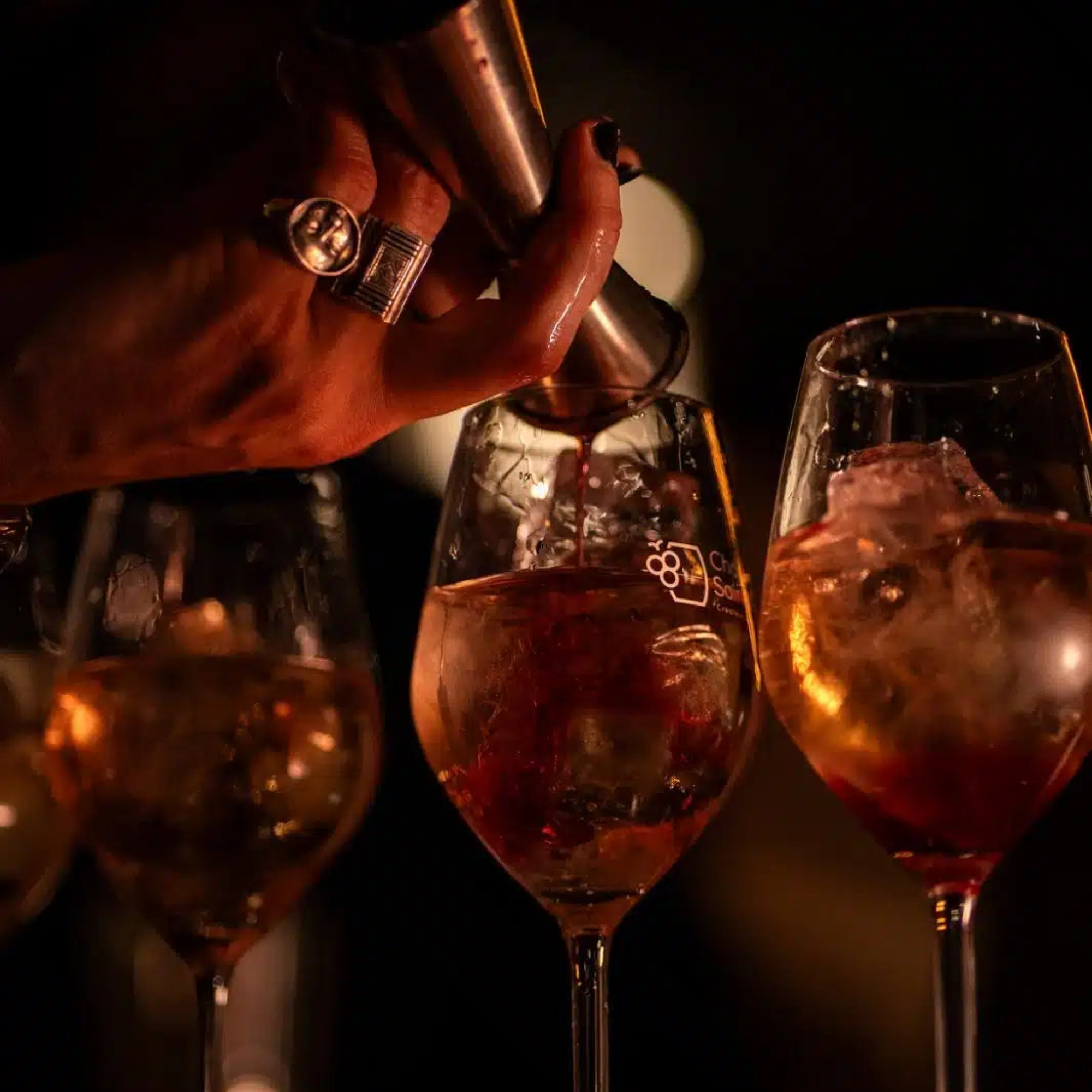 Rosé Gamay Chai Saint Olive Cocktail 