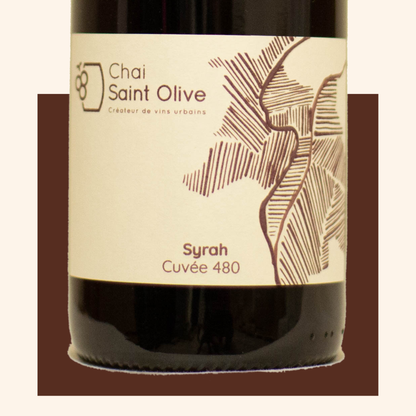 syrah cuvée 480 close up chai urbain 