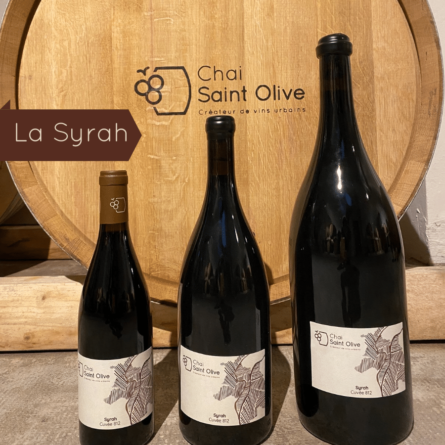 Vin urbain en Syrah de la Cuvée 812 du premier chai urbain de Lyon - le Chai Saint Olive